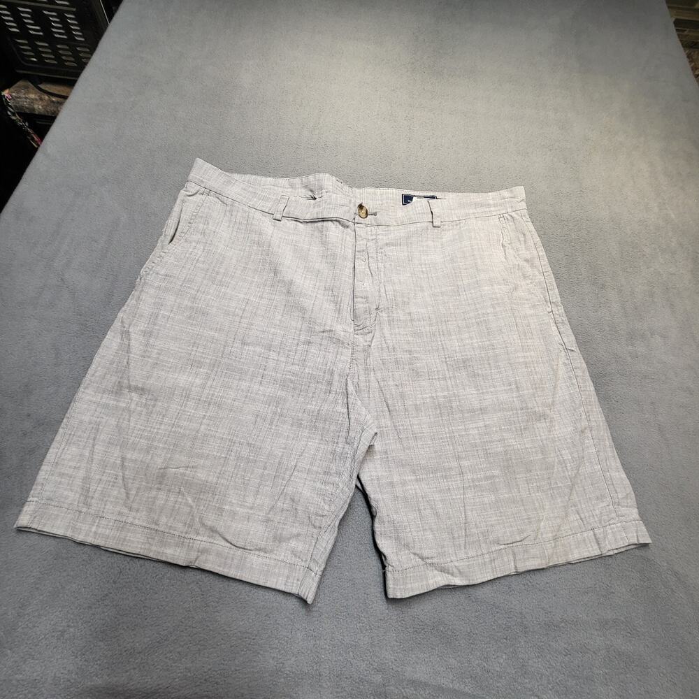 Vineyard Vines Shorts Mens 43 Gray Casual Preppy Flat Front